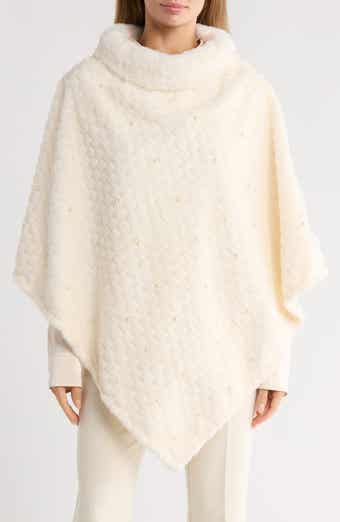 Nanette Lepore Elegant Faux Pearl Ruana