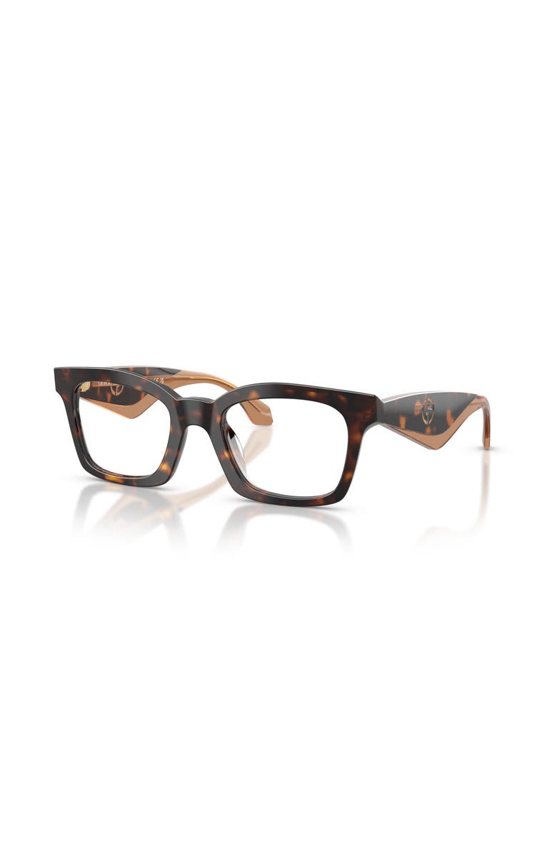 Giorgio Armani 48mm Butterfly optical glasses, Main, color, Tortoise