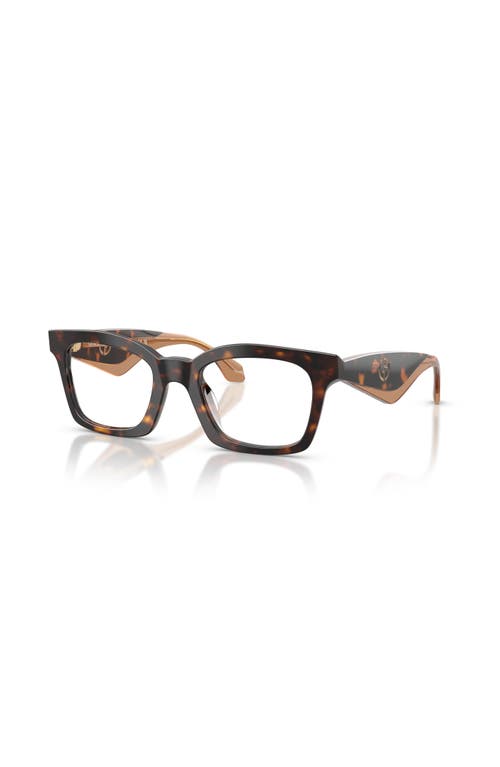 Giorgio Armani 48mm Butterfly Optical Glasses In Black