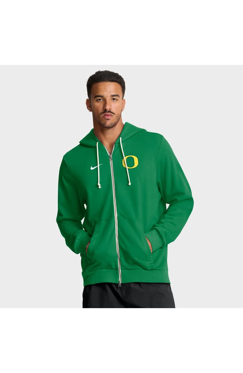 Nike Men's Nike Green Oregon Ducks 2025 Sideline Standard Issue Dri-FIT Full-Zip Hoodie, Main, color, 