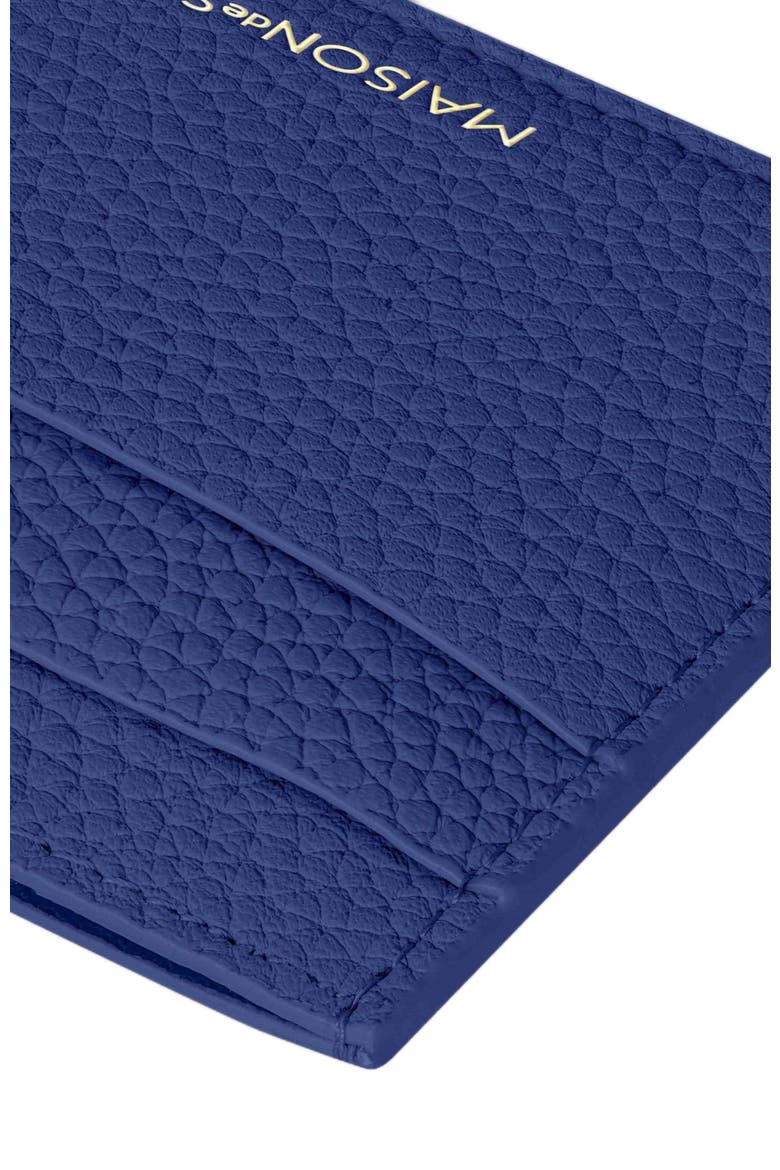 Leather Card Holder, Alternate, color, Lapis Blue
