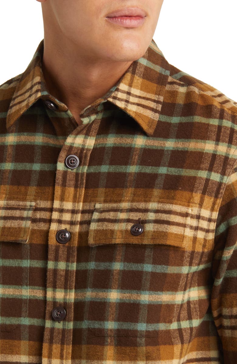 L.L.Bean Plaid Slim Fit Signature 1933 Chamois Flannel Button-Up Shirt, Alternate, color, 