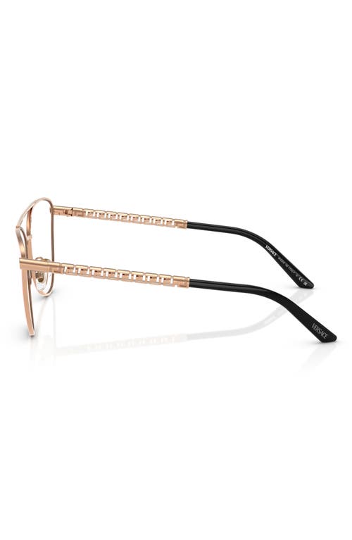 Versace 55mm Metal Cateye Optical Glasses In Rose Gold