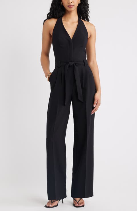 Icon Belted Halter Jumpsuit