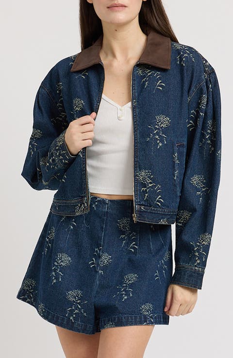 Paige Cropped Denim Jacket