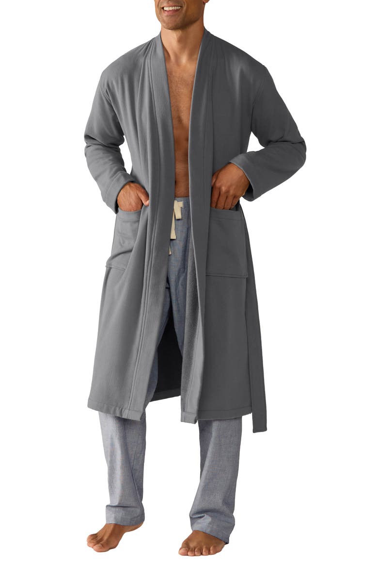 Classic Organic Cotton Robe, Main, color, GRAPHITE
