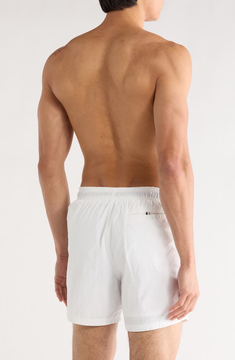 BOSS Octopus Swim Trunks, Alternate, color, White