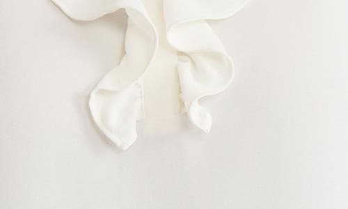 Kasper Ruffle Front Sleeveless Top In White