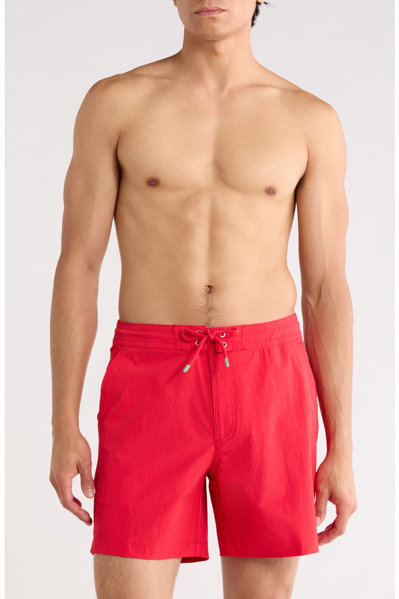 Tradewind Swim Trunks, Main, color, SURFER RED