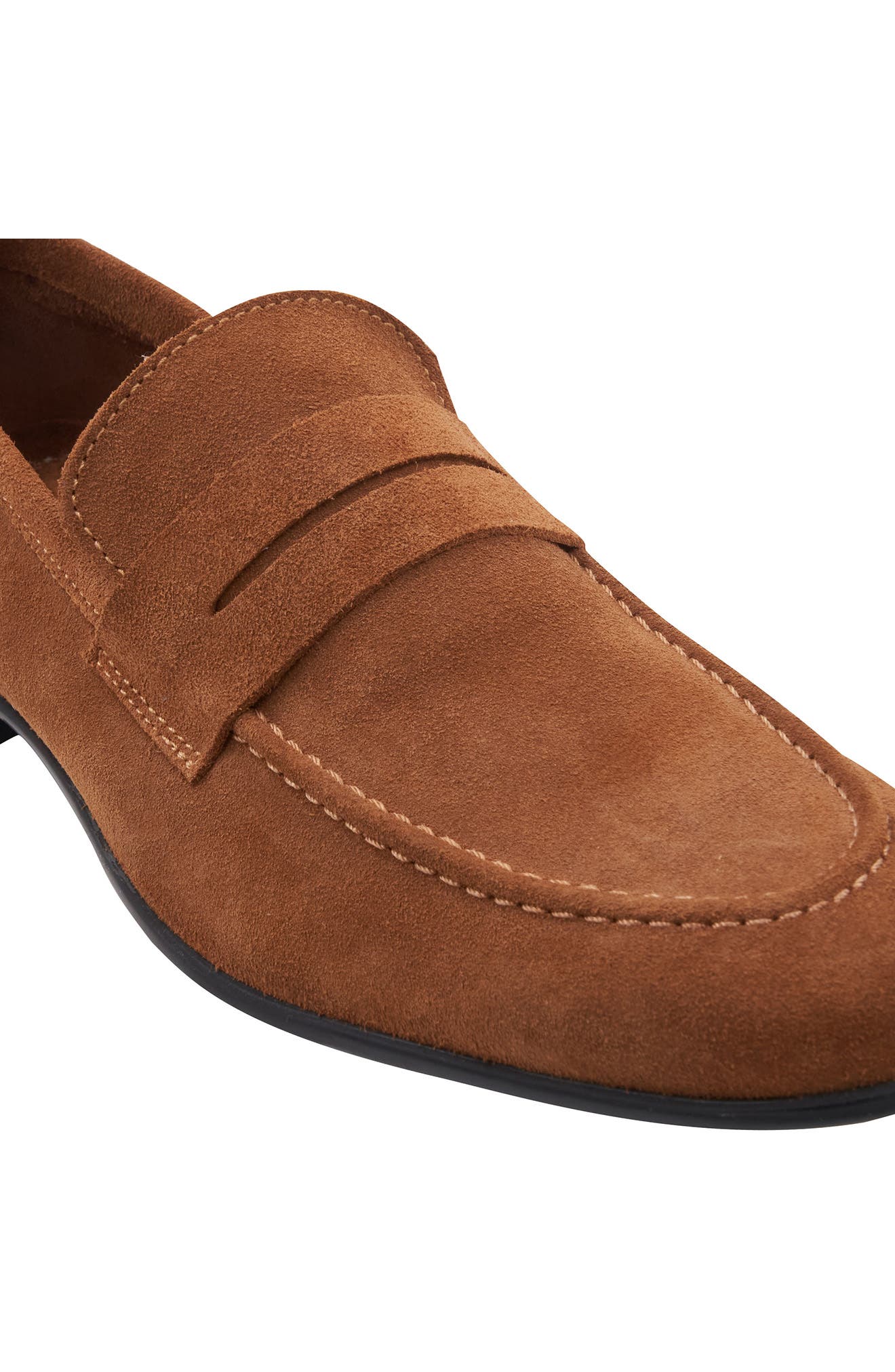 Valerio Penny Loafer, Alternate, color, COGNAC SUEDE