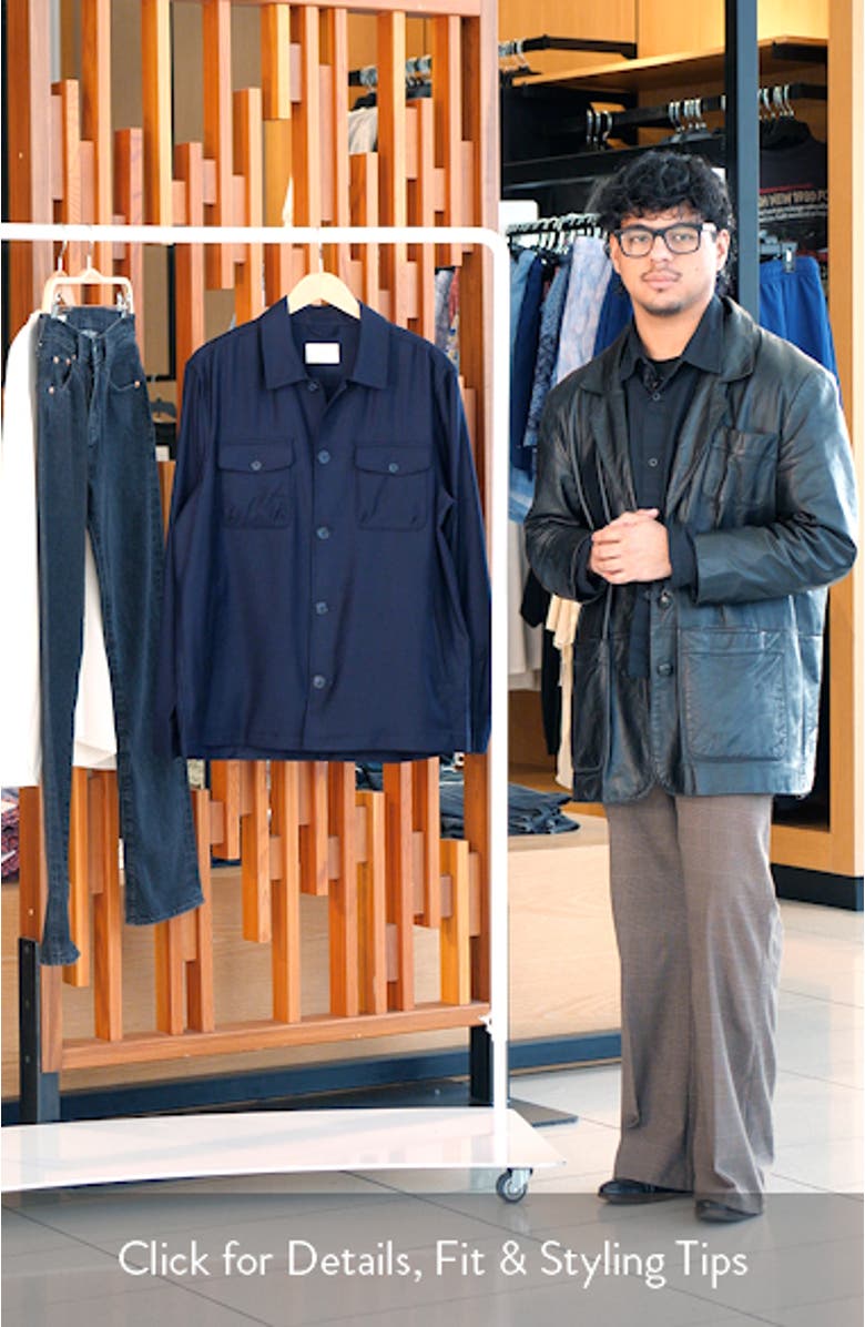 Woven Wool & Cashmere Overshirt, sales video thumbnail