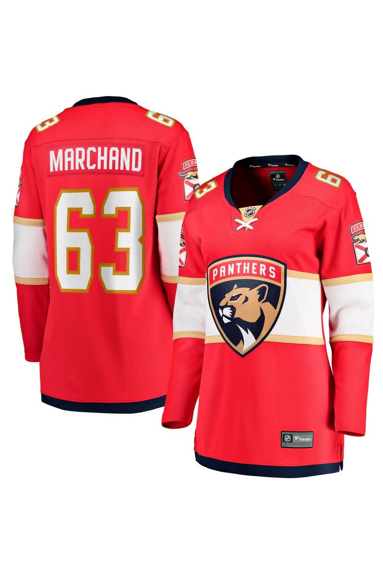 Women's Fanatics Brad Marchand Red Florida Panthers Home Breakaway Player Jersey, Main, color, Red