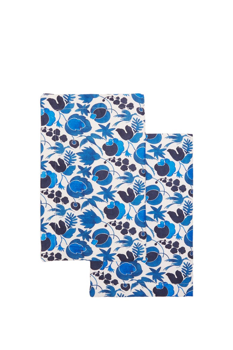 Placemats Set Of 2, Alternate, color, Wildbird Small Blue