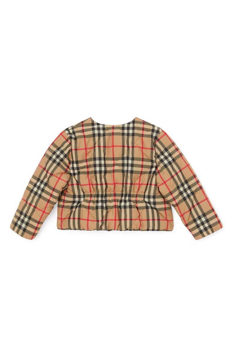 Burberry Kids' Abigail Archive Check Quilted Puffer Jacket, Alternate, color,