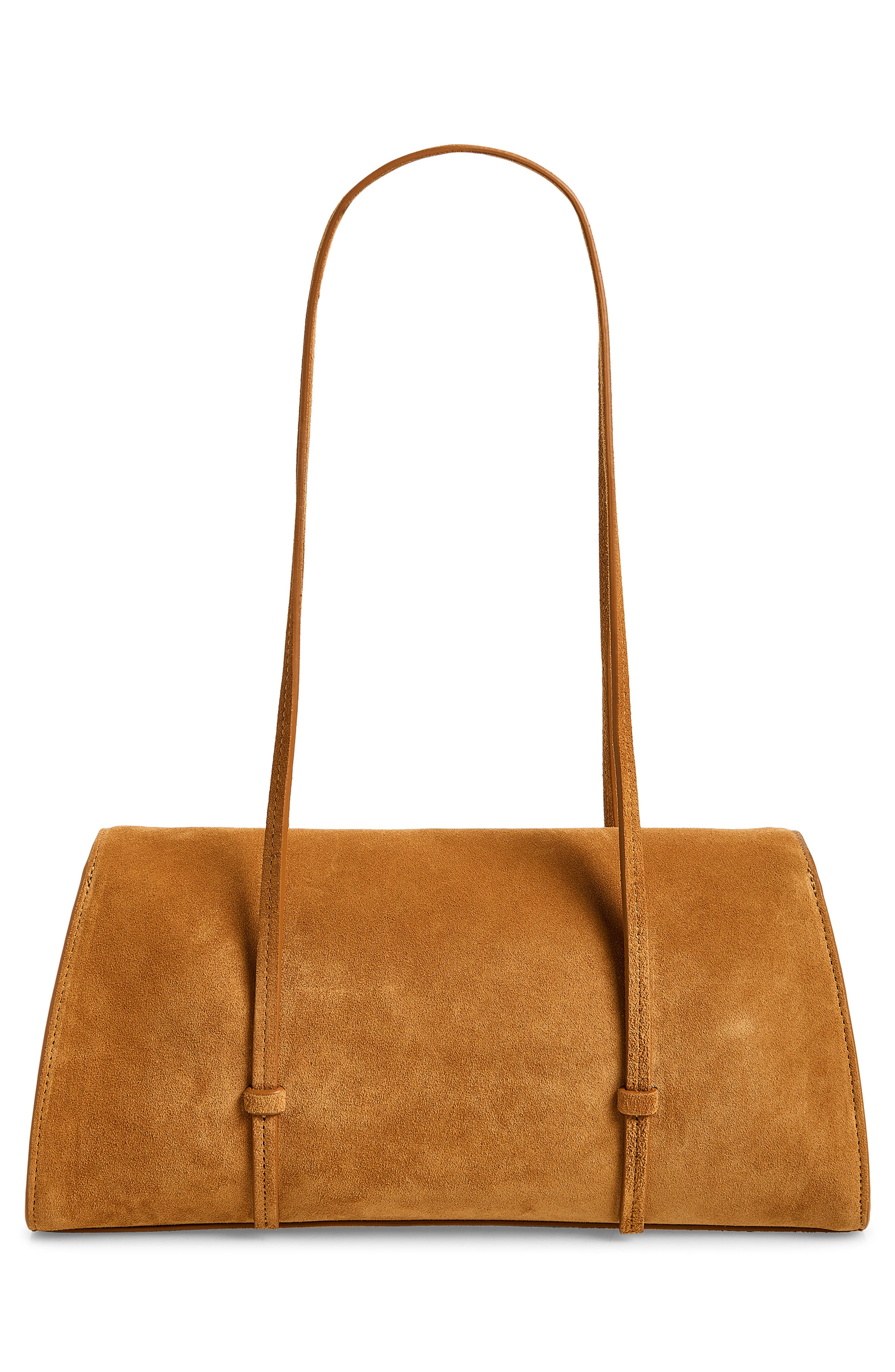 Elena Leather Shoulder Bag, Alternate, color, BRACCO SUEDE