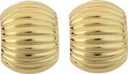 Panacea Grooved Domed Earrings