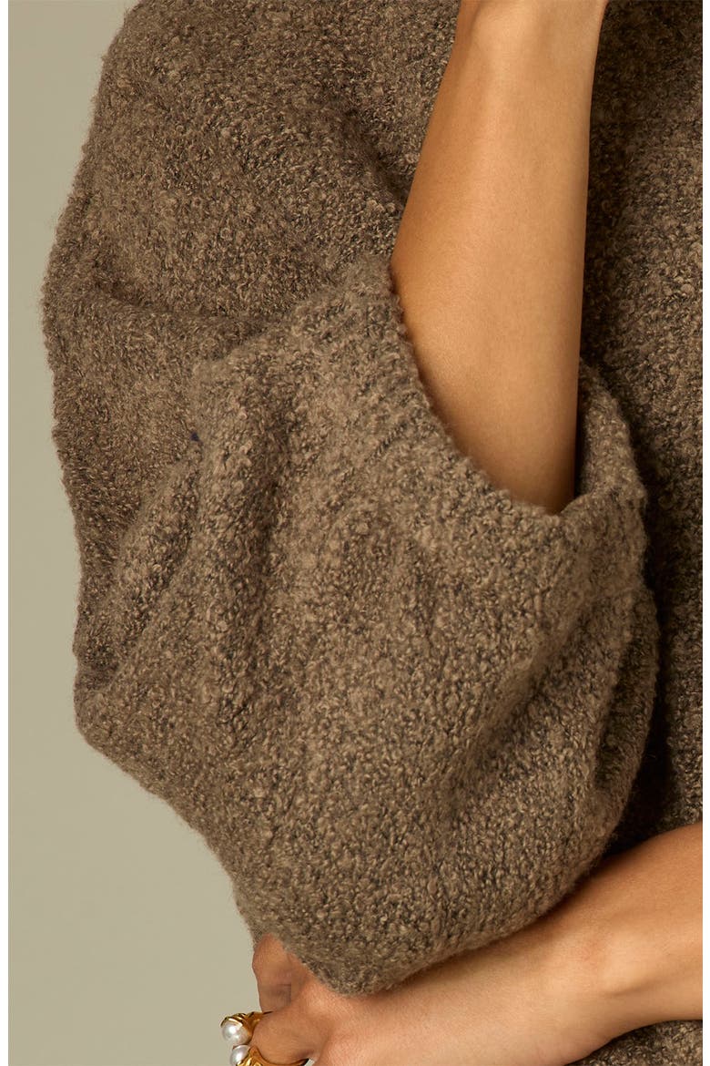 Dolman Sleeve Bouclé Sweater, Alternate, color, OYSTER MUSHROOM