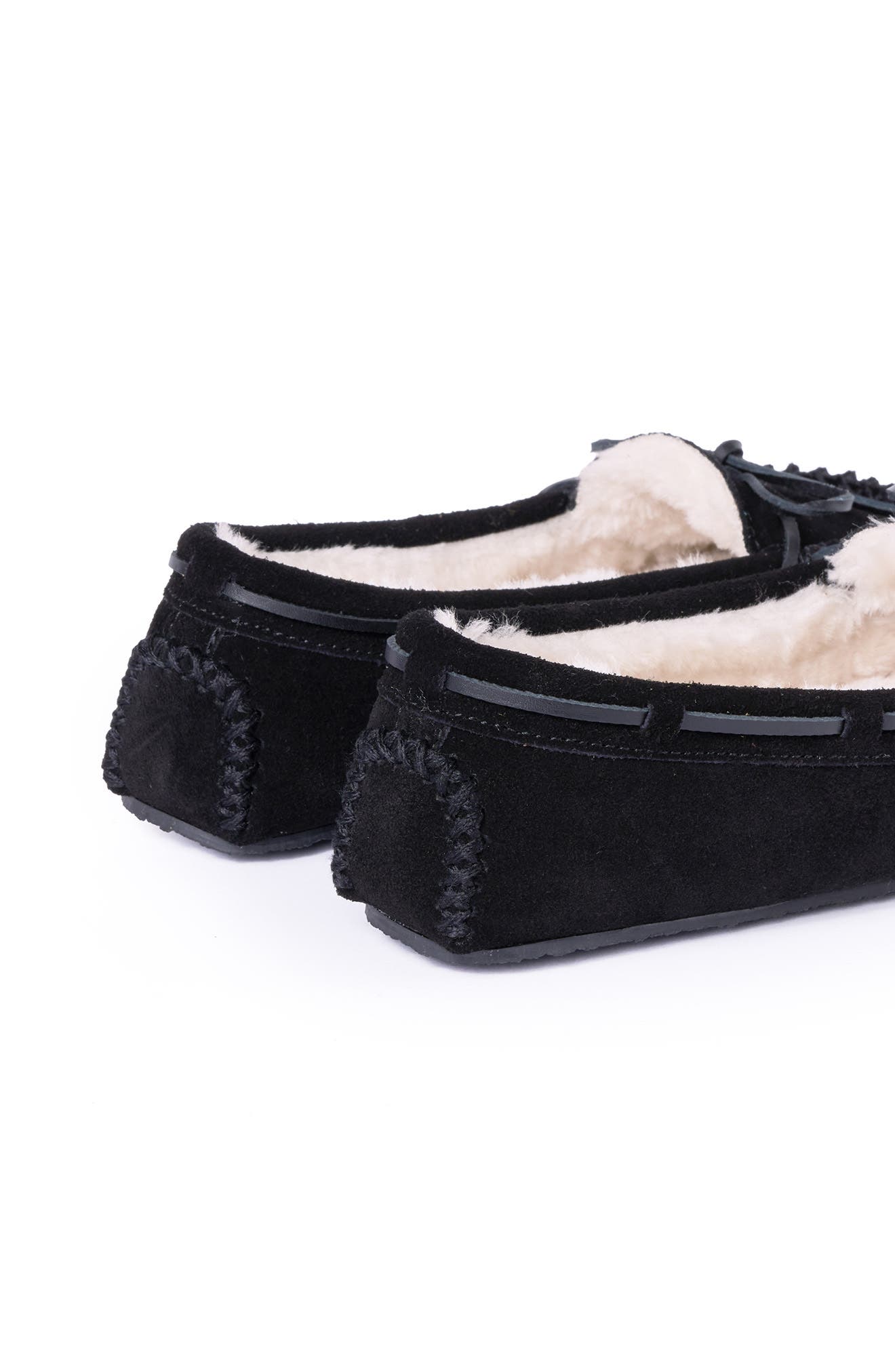 Minnetonka Cally Slipper, Alternate, color, Black Suede