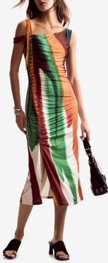 Desigual Stripe Asymmetric Dress