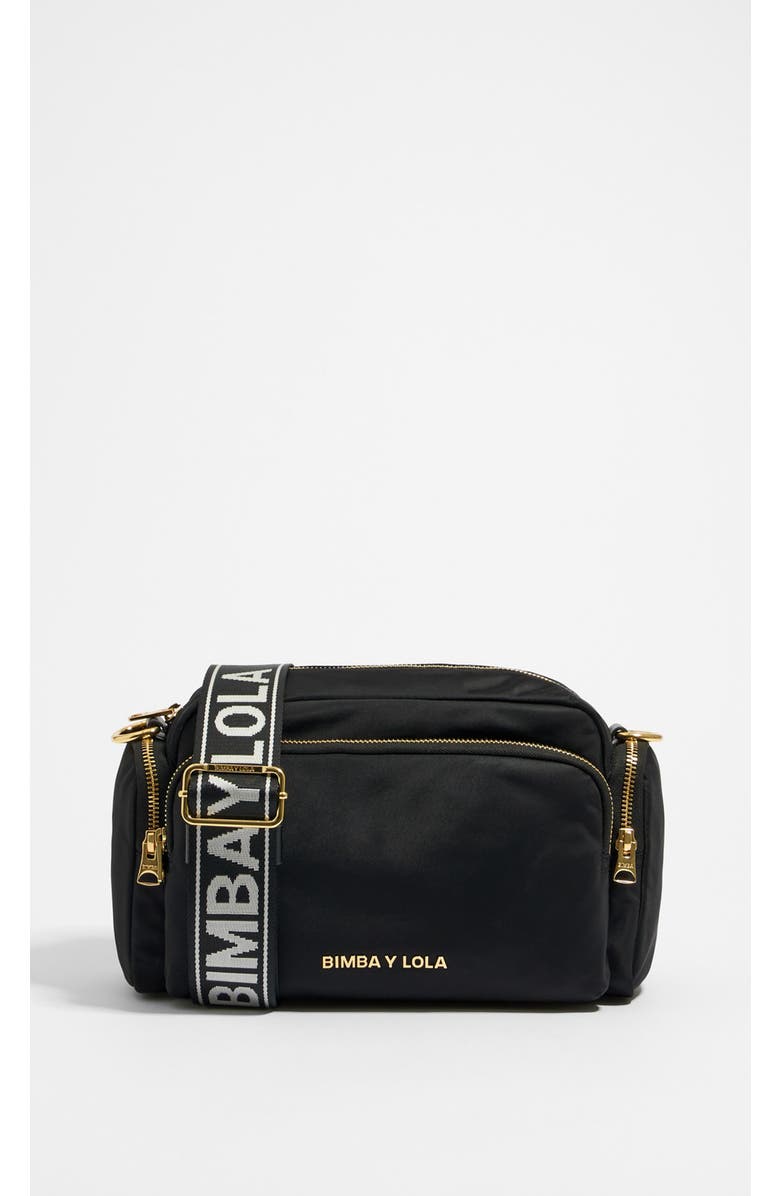 Bimba y Lola Medium Pocket Crossbody Bag, Main, color, Black