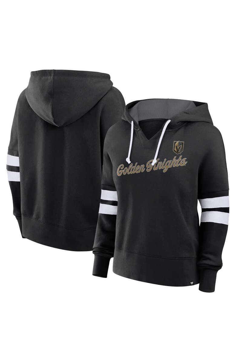 FANATICS Women's Fanatics Black Vegas Golden Knights Seize Fleece Pullover Hoodie, Alternate, color, Black