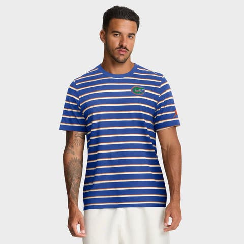 Men's Jordan Brand Royal Florida Gators Athletic Prep Legacy Summit Stripe T-Shirt