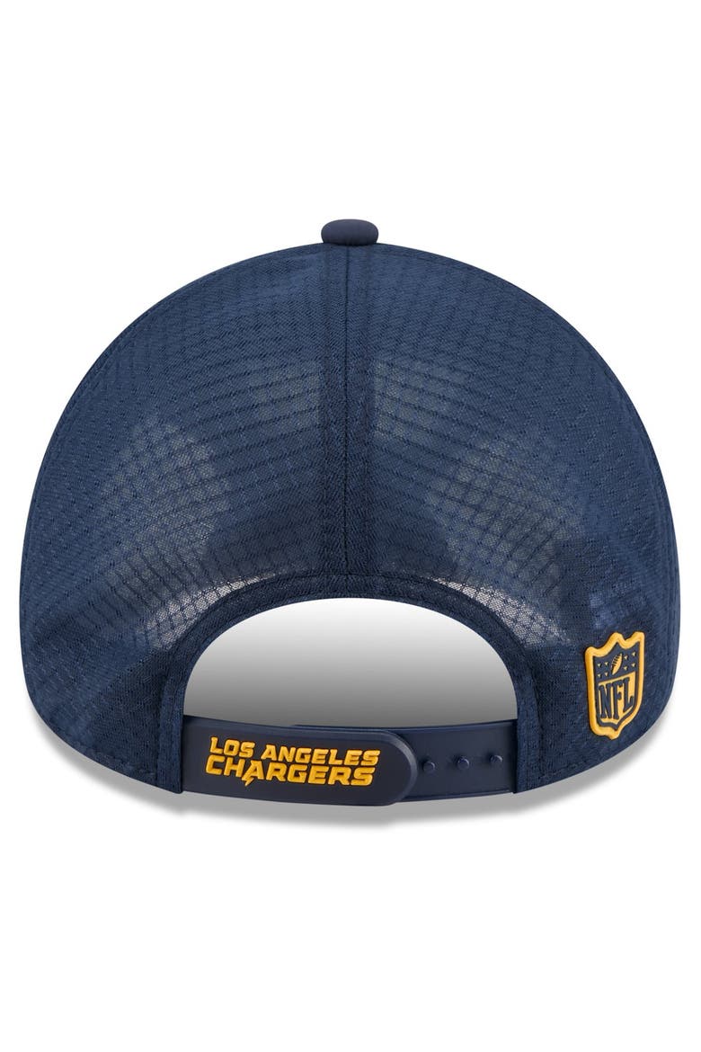 Men's New Era Navy Los Angeles Chargers 2026 Sideline Apex 9FORTY Adjustable Trucker Hat, Alternate, color, Navy