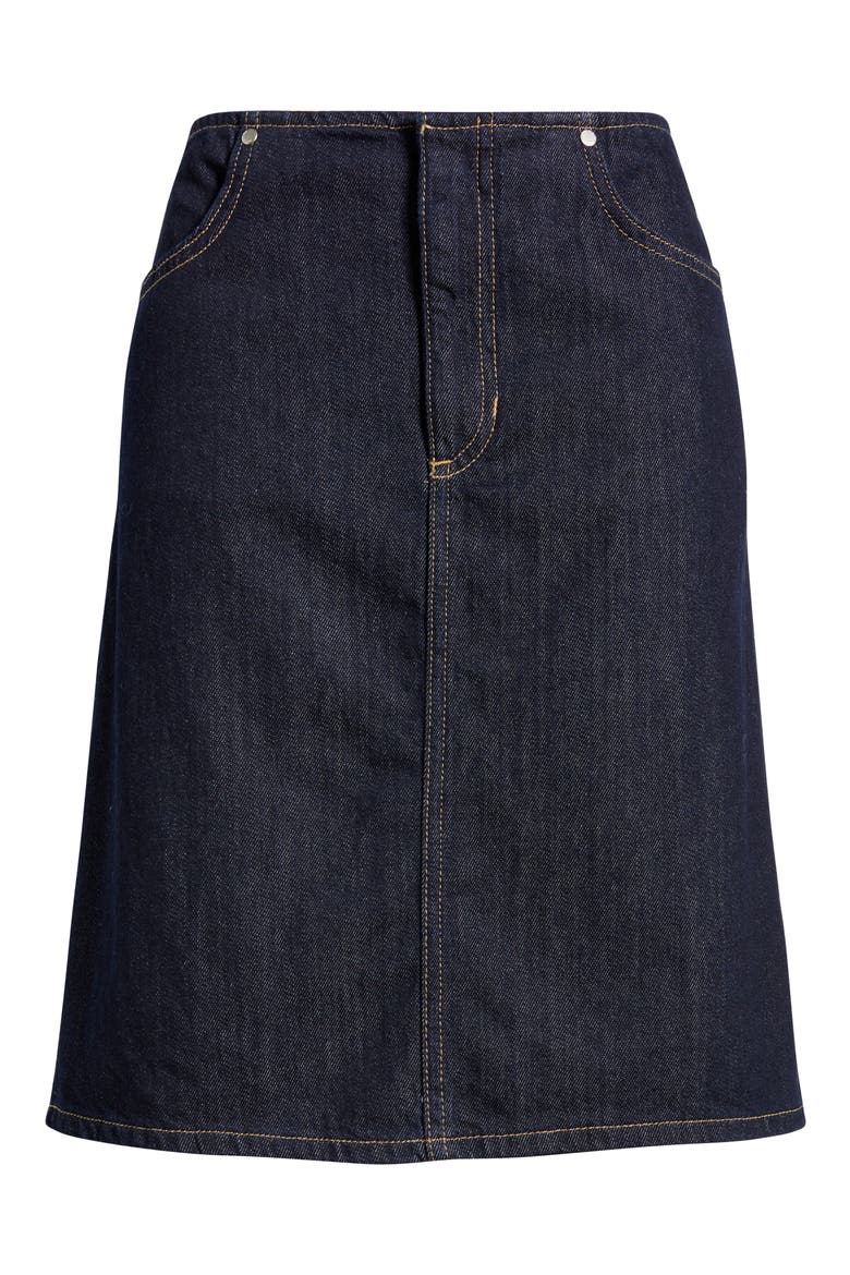 Menphis Denim Pencil Skirt, Alternate, color, OPEN BLUE