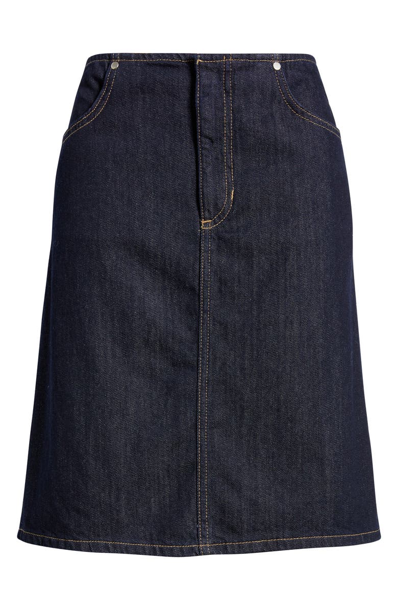 MANGO Menphis Denim Pencil Skirt, Alternate, color, Open Blue