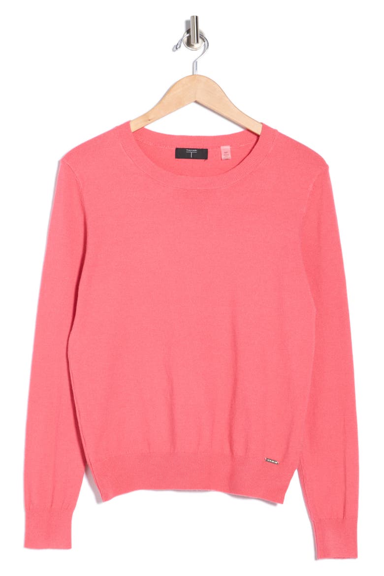 Crewneck Sweater, Alternate, color, TROPICAL PINK