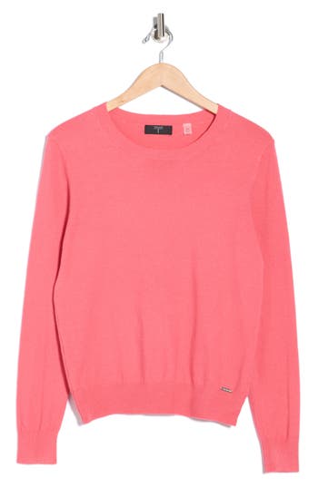 T Tahari Crewneck Sweater In Pink