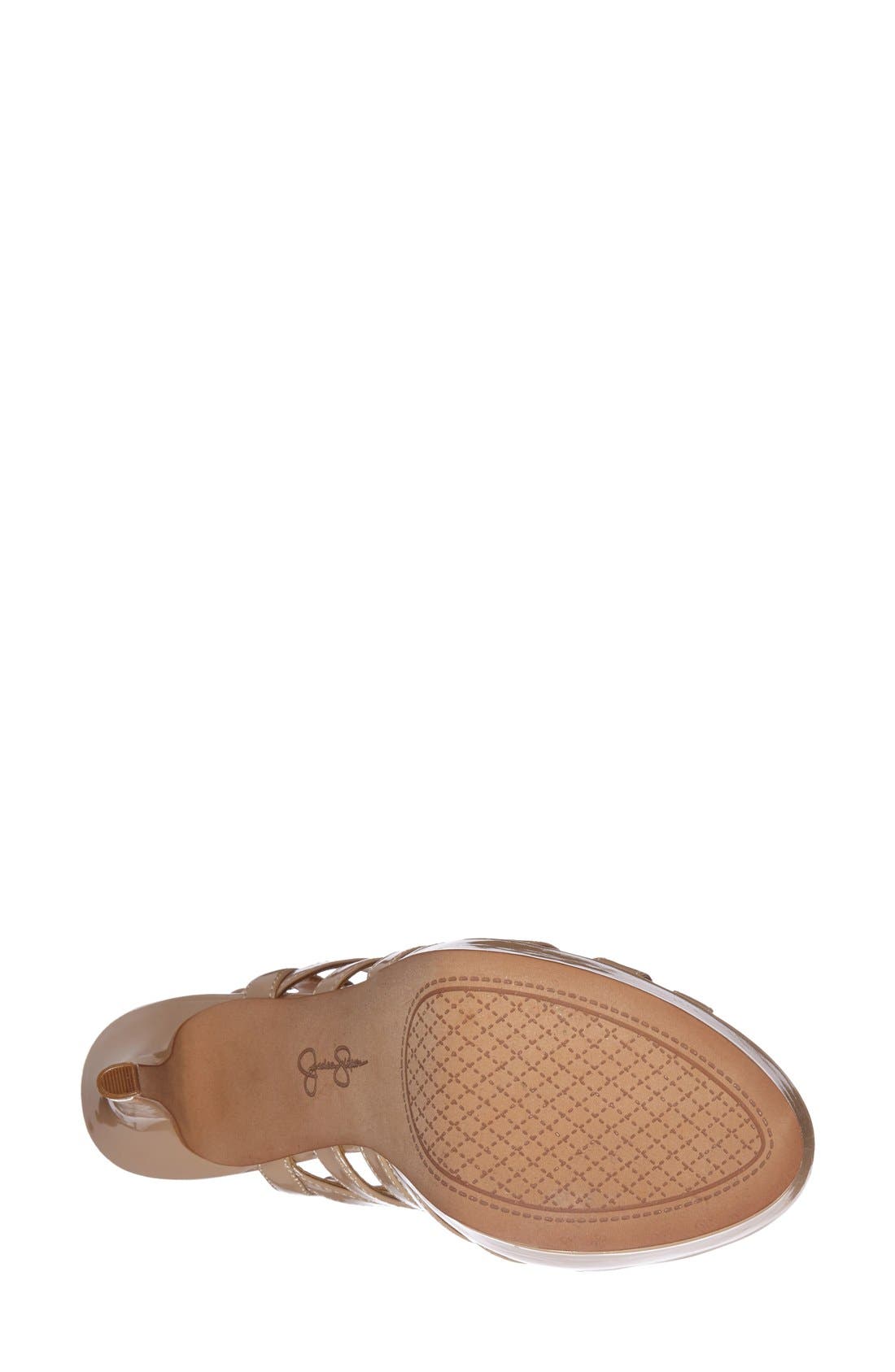 'Belamy' Platform Sandal, Alternate, color, NUDE