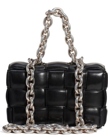 【BOTTEGA VENETA】Padded Leather Chain Cassette Bag Fondente Bottega Veneta Fondant Leather Chain Cassette Bag
