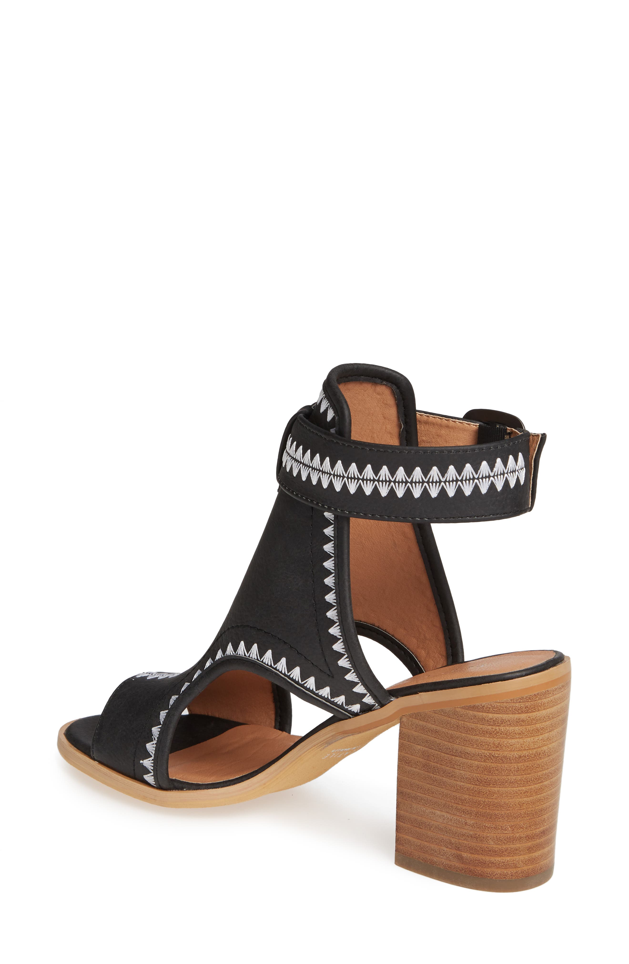 Very Volatile Yankee Embroidered Shield Sandal, Alternate, color, 