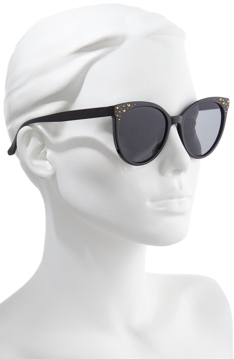 BP. 54mm Studded Cat Eye Sunglasses, Alternate, color,