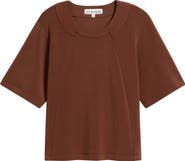 CITY BLUES Elbow Sleeve Crewneck T-Shirt