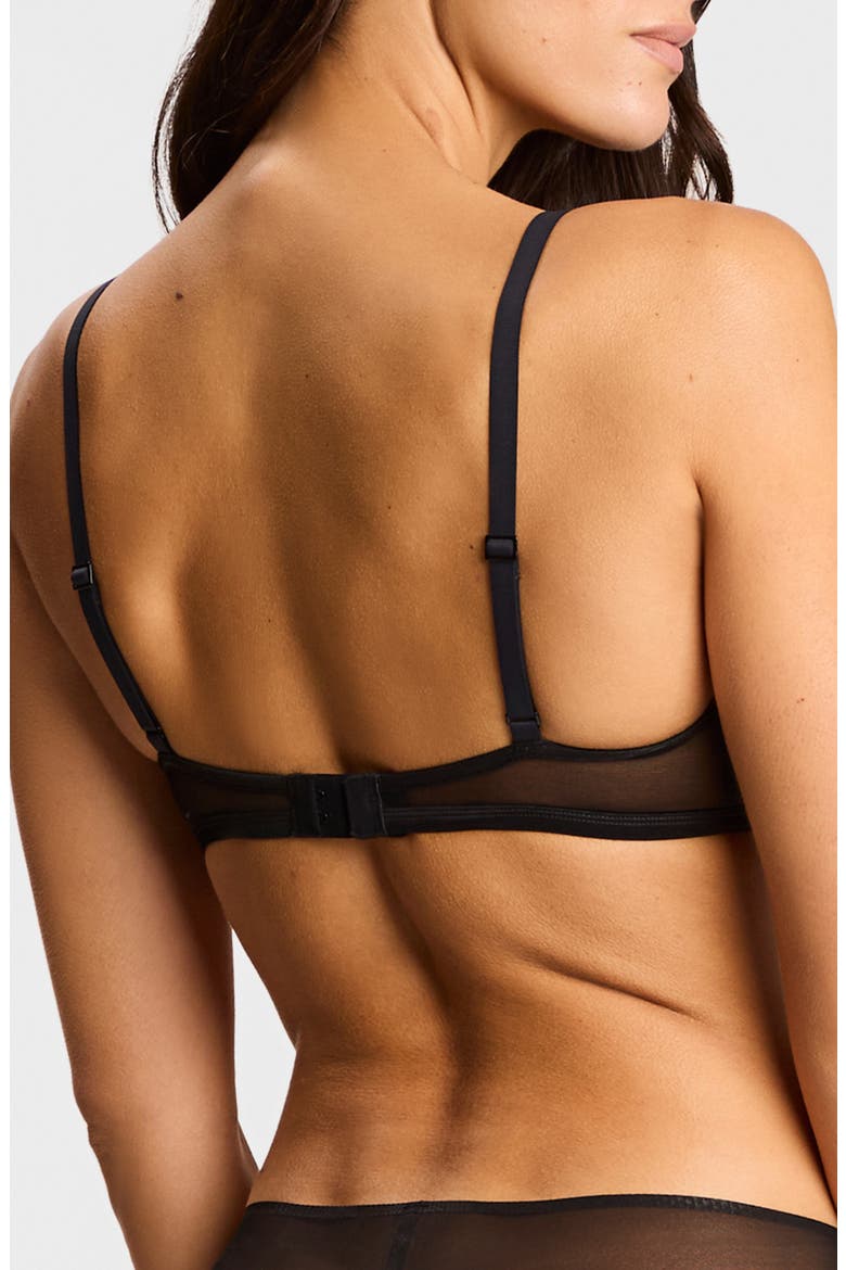 Invisible Lift Triangle Bralette, Alternate, color, BLACK