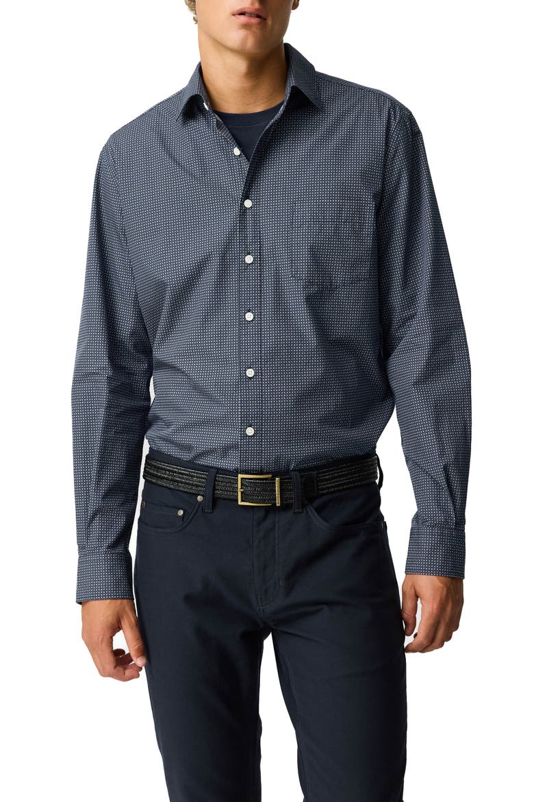 Masson Creek Cotton Sport Shirt, Main, color, INK