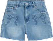Tractr Kids' Bow Embroidered Shorts