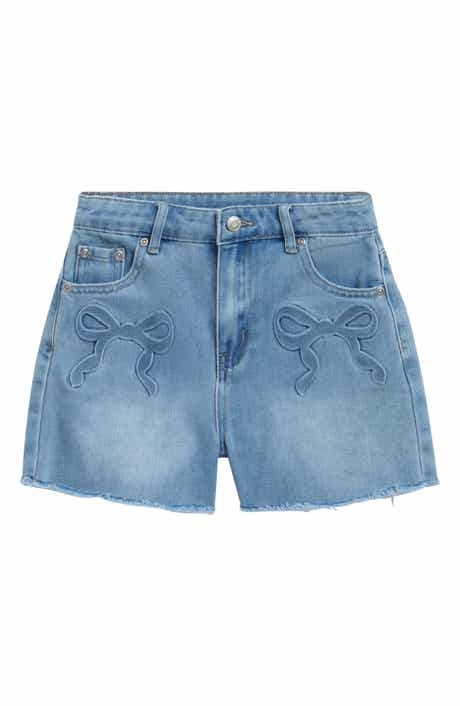 Tractr Kids' Bow Embroidered Shorts
