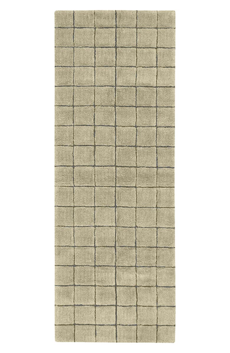 Lorena Canals WoolableMosaic Washable Wool Rug, Main, color, Moss