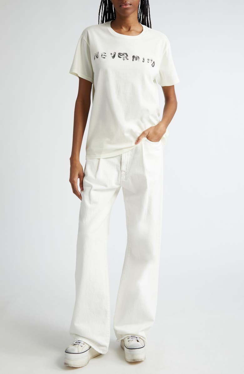 R13 Never Mind Oversize Graphic T-Shirt, Alternate, color, 