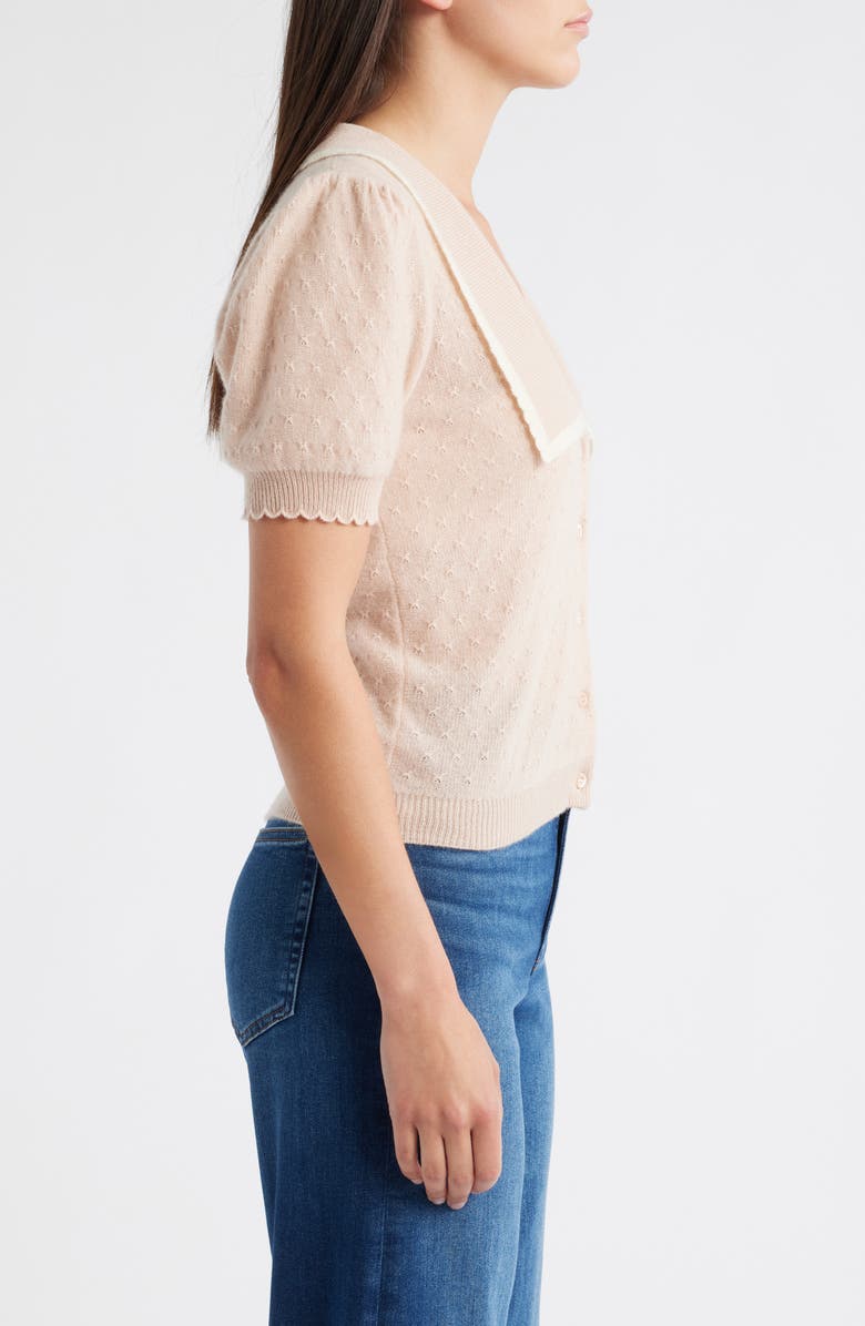 FRAME The Sailor Cashmere Cardigan, Alternate, color, Pink Sand Multi