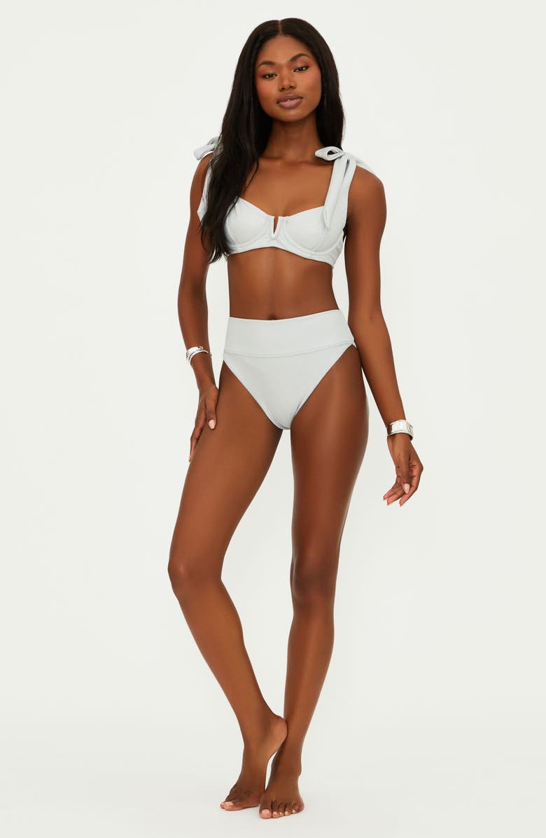 Beach Riot Blair Underwire Bikini Top, Alternate, color, Silver Shine