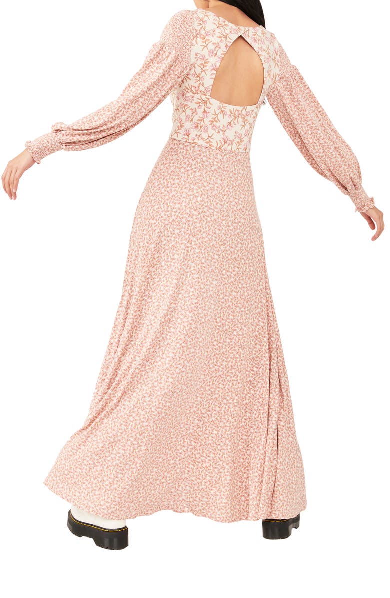 Free People Love Story Long Sleeve Maxi Dress, Alternate, color, 
