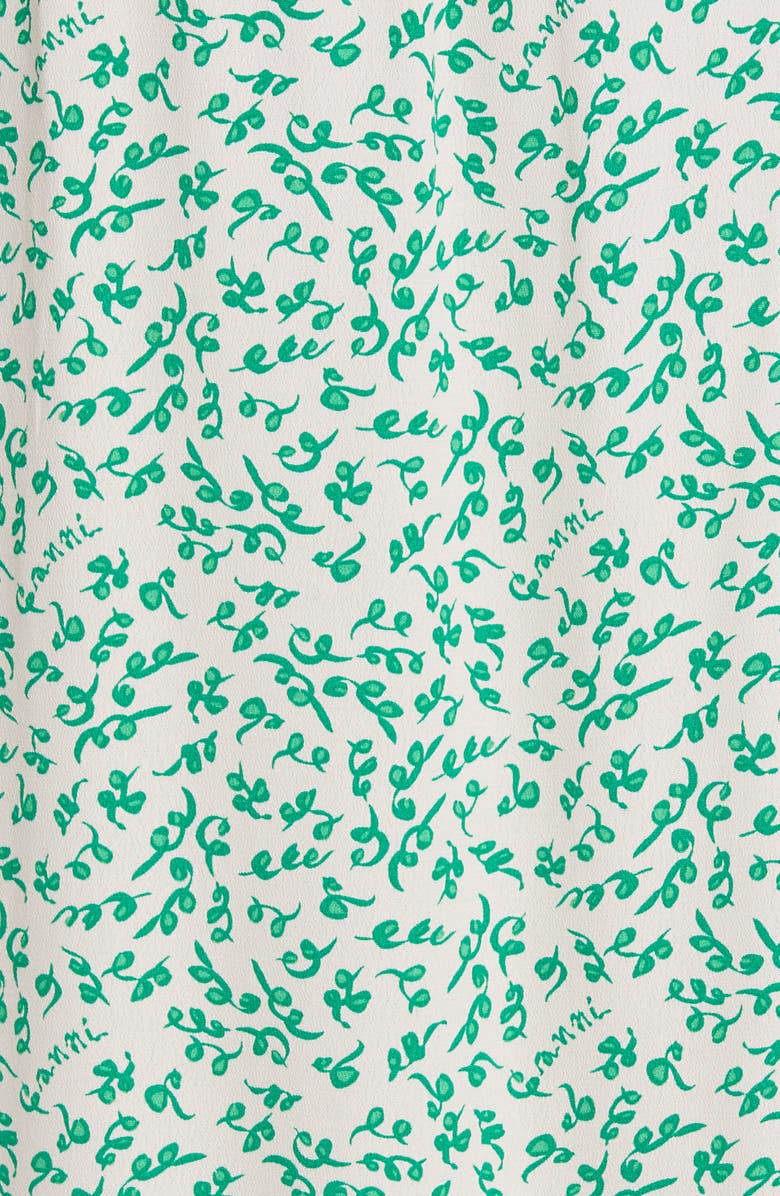 Ganni Print Tie Waist Midi Skirt, Alternate, color, 