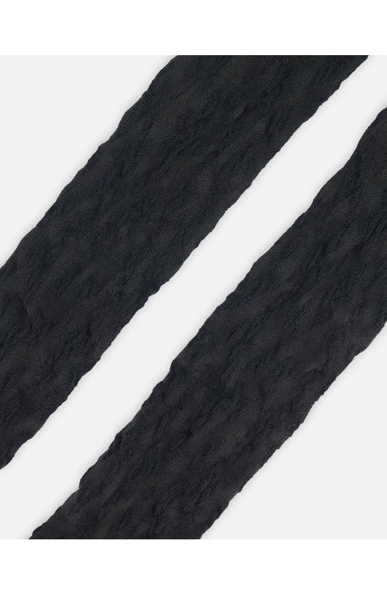 Deux par Deux Girl's Jacquard Flowers Tights Black, Alternate, color, 