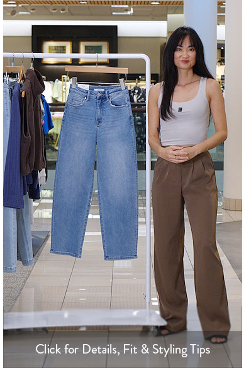 High Waist Ankle Tapered Jeans video