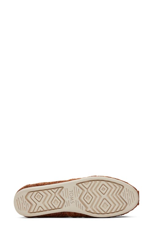 TOMS TOMS ALPARGATA RIB FAUX FUR LINED SLIP-ON