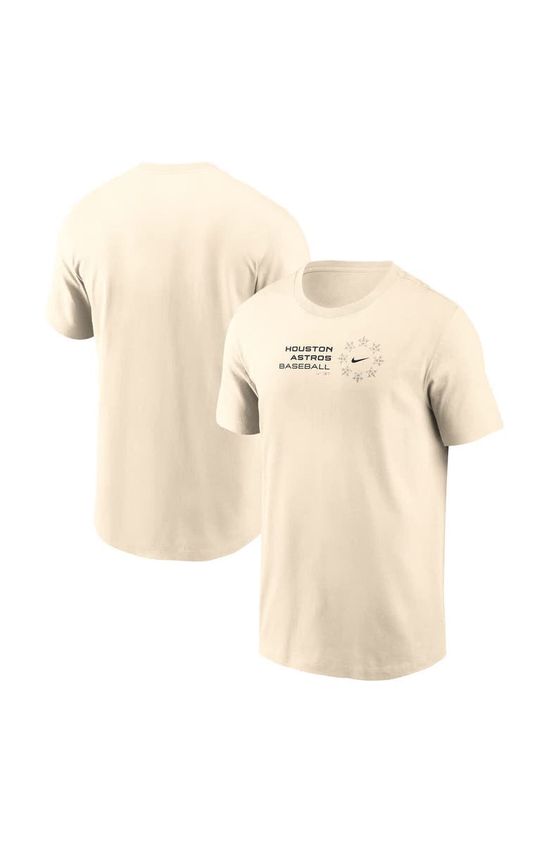 Nike Men's Nike Natural Houston Astros Pinwheel Lockup T-Shirt, Main, color, Natural